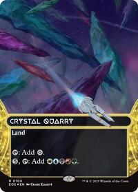 Crystal Quarry (0100) (Borderless) (Galaxy Foil), Edge of Eternities: Stellar Sights