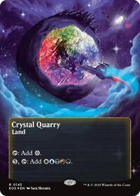 Crystal Quarry (0145) (Borderless) (Galaxy Foil), Edge of Eternities: Stellar Sights