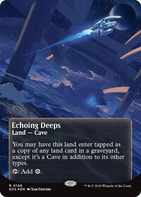 Echoing Deeps (0148) (Borderless) (Galaxy Foil), Edge of Eternities: Stellar Sights