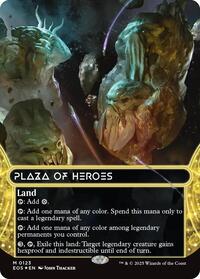 Plaza of Heroes (0123) (Borderless) (Galaxy Foil), Edge of Eternities: Stellar Sights