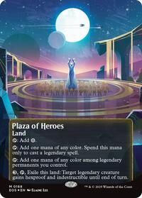 Plaza of Heroes (0168) (Borderless) (Galaxy Foil), Edge of Eternities: Stellar Sights