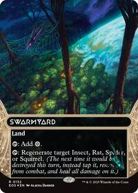 Swarmyard (0132) (Borderless) (Galaxy Foil), Edge of Eternities: Stellar Sights