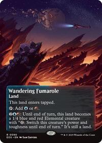 Wandering Fumarole (0090) (Borderless), Edge of Eternities: Stellar Sights