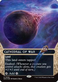 Cathedral of War (0096) (Borderless) (Galaxy Foil), Edge of Eternities: Stellar Sights