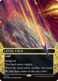 Lotus Field (0113) (Borderless) (Galaxy Foil), Edge of Eternities: Stellar Sights