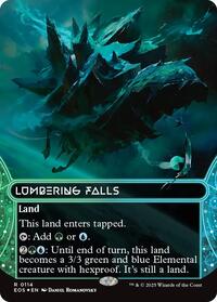 Lumbering Falls (0114) (Borderless) (Galaxy Foil), Edge of Eternities: Stellar Sights