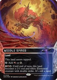 Needle Spires (0120) (Borderless) (Galaxy Foil), Edge of Eternities: Stellar Sights
