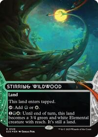 Stirring Wildwood (0129) (Borderless) (Galaxy Foil), Edge of Eternities: Stellar Sights