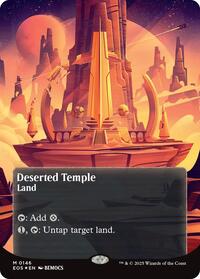 Deserted Temple (0146) (Borderless) (Galaxy Foil), Edge of Eternities: Stellar Sights