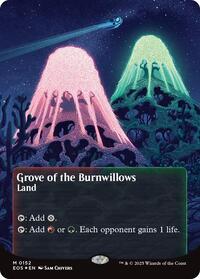 Grove of the Burnwillows (0152) (Borderless) (Galaxy Foil), Edge of Eternities: Stellar Sights