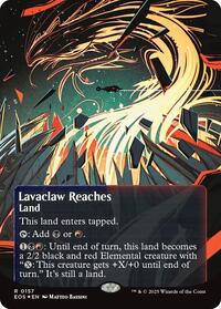 Lavaclaw Reaches (0157) (Borderless) (Galaxy Foil), Edge of Eternities: Stellar Sights