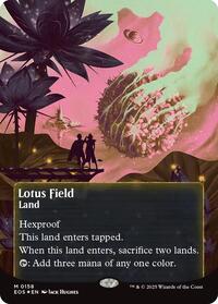 Lotus Field (0158) (Borderless) (Galaxy Foil), Edge of Eternities: Stellar Sights