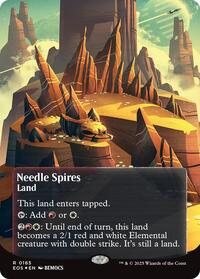 Needle Spires (0165) (Borderless) (Galaxy Foil), Edge of Eternities: Stellar Sights