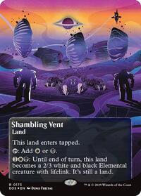 Shambling Vent (0173) (Borderless) (Galaxy Foil), Edge of Eternities: Stellar Sights