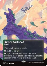 Stirring Wildwood (0174) (Borderless) (Galaxy Foil), Edge of Eternities: Stellar Sights