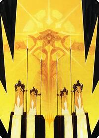 Hardlight Containment Art Card (Gold-Stamped Planeswalker Symbol), Art Series: Edge of Eternities