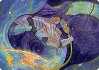 Seam Rip Art Card (Gold-Stamped Planeswalker Symbol), Art Series: Edge of Eternities