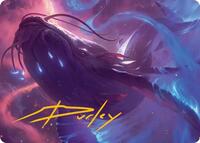 Starbreach Whale Art Card (Gold-Stamped Signature), Art Series: Edge of Eternities