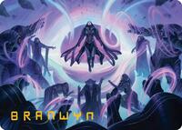 Chorale of the Void Art Card (Gold-Stamped Signature), Art Series: Edge of Eternities