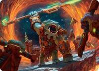 Frontline War-Rager Art Card, Art Series: Edge of Eternities