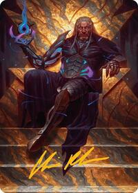 Tezzeret, Cruel Captain Art Card (1/54) (Gold-Stamped Signature), Art Series: Edge of Eternities