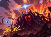 Secluded Starforge Art Card (Gold-Stamped Signature), Art Series: Edge of Eternities