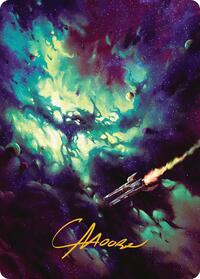 Blinkmoth Nexus Art Card (Gold-Stamped Signature), Art Series: Edge of Eternities