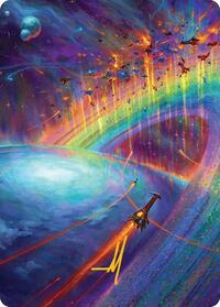 Cascading Cataracts Art Card (43/54) (Gold-Stamped Signature), Art Series: Edge of Eternities