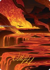 Blast Zone Art Card (Gold-Stamped Signature), Art Series: Edge of Eternities