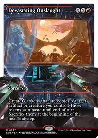 Devastating Onslaught (0387) (Showcase) (Fracture Foil), Edge of Eternities