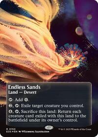 Endless Sands (0150) (Borderless) (Galaxy Foil), Edge of Eternities: Stellar Sights
