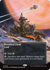Petrified Field (0167) (Borderless) (Galaxy Foil), Edge of Eternities: Stellar Sights