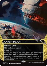 Power Depot (0124) (Borderless) (Galaxy Foil), Edge of Eternities: Stellar Sights