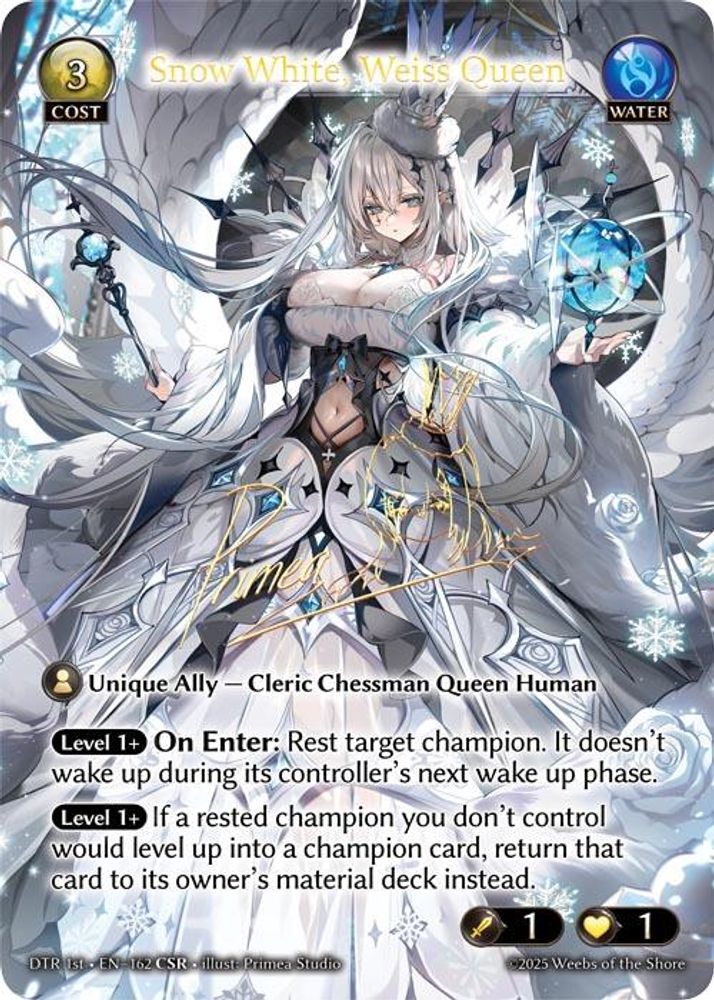 Snow White, Weiss Queen (CSR), Foil, front