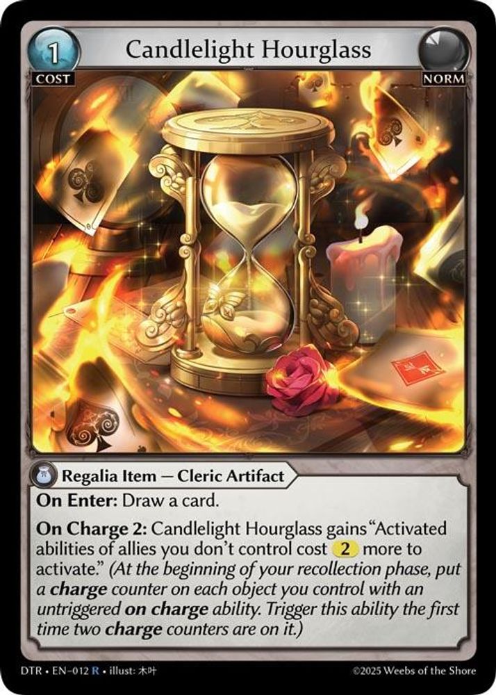 Candlelight Hourglass, Standard, front