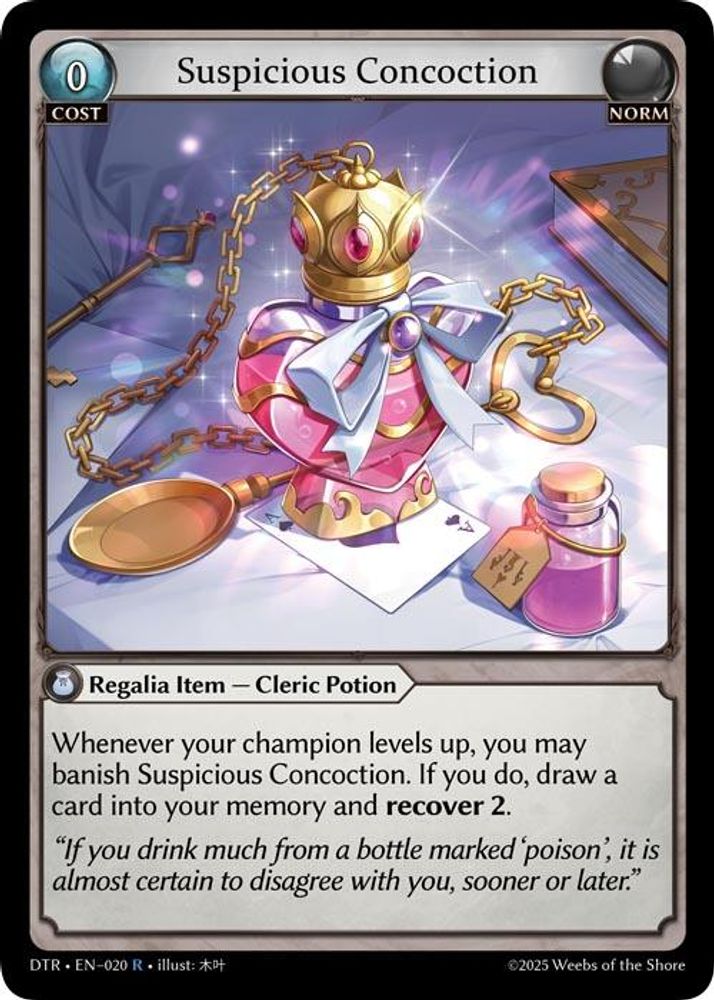 Suspicious Concoction, Standard, front