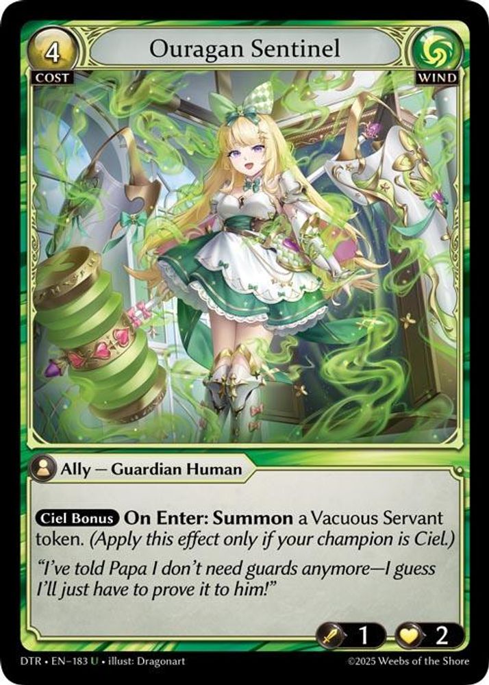 Ouragan Sentinel, Standard, front