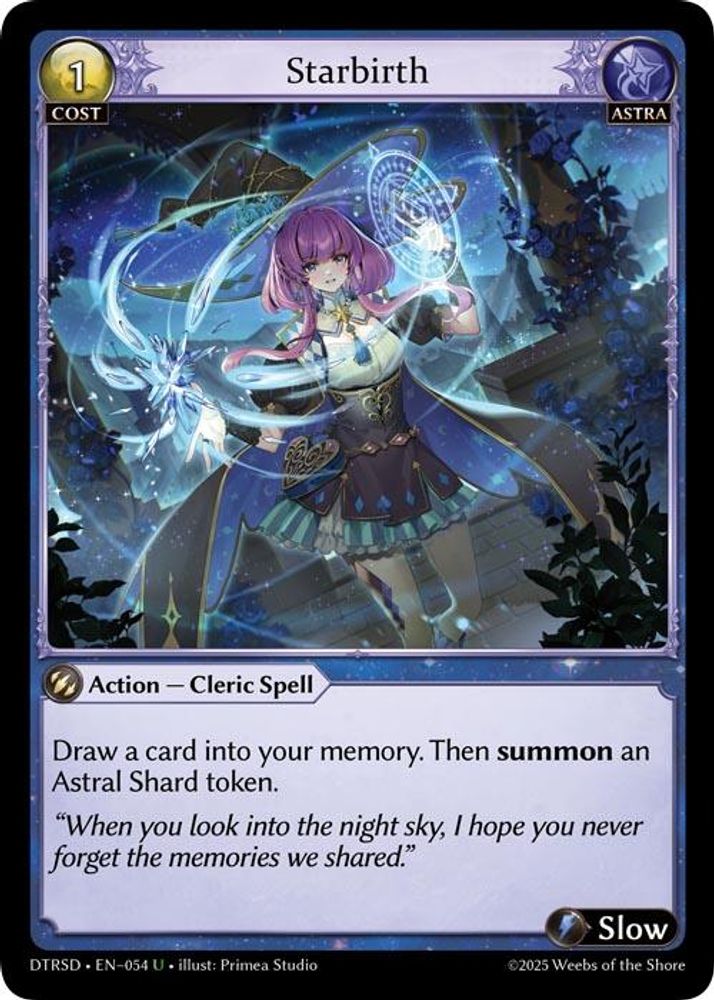 Starbirth, Standard, front