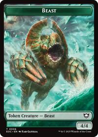 Beast (0006) // Pest Double-Sided Token, Commander: Edge of Eternities