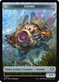 Gnome // Golem (0014) Double-Sided Token, Commander: Edge of Eternities