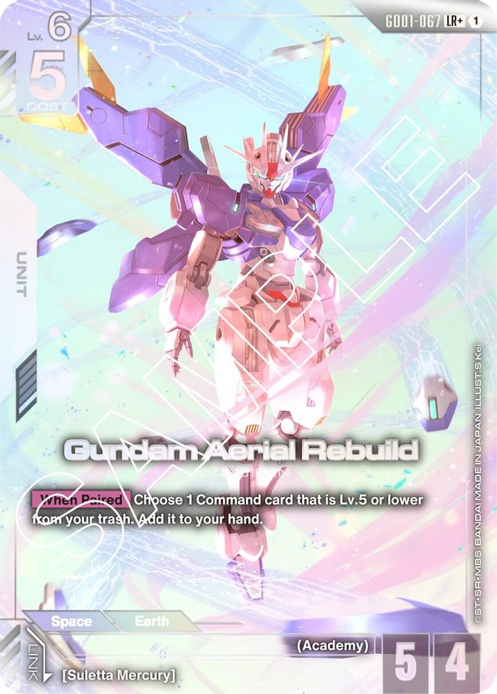 Gundam Aerial Rebuild (LR+), Foil, front