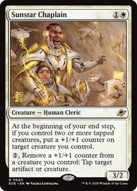 Sunstar Chaplain, Prerelease Cards