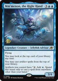 Mm'menon, the Right Hand, Prerelease Cards