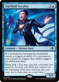 Starfield Vocalist, Prerelease Cards
