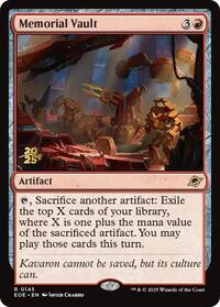Memorial Vault, Prerelease Cards