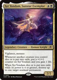 Syr Vondam, Sunstar Exemplar, Promo Pack: Edge of Eternities
