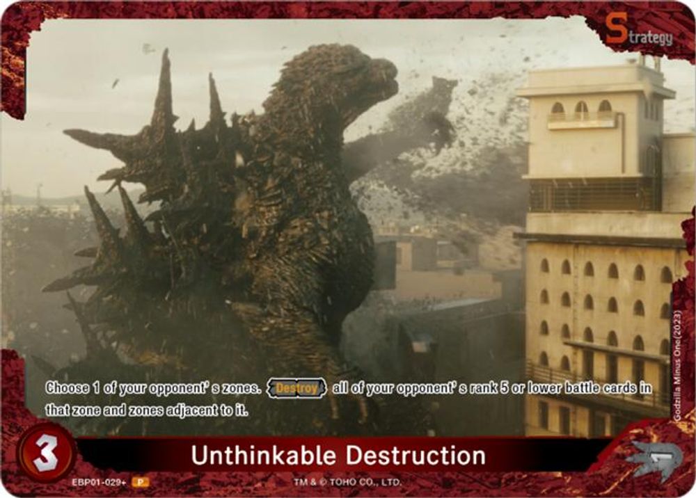 Unthinkable Destruction (EBP01-029+), Foil, front