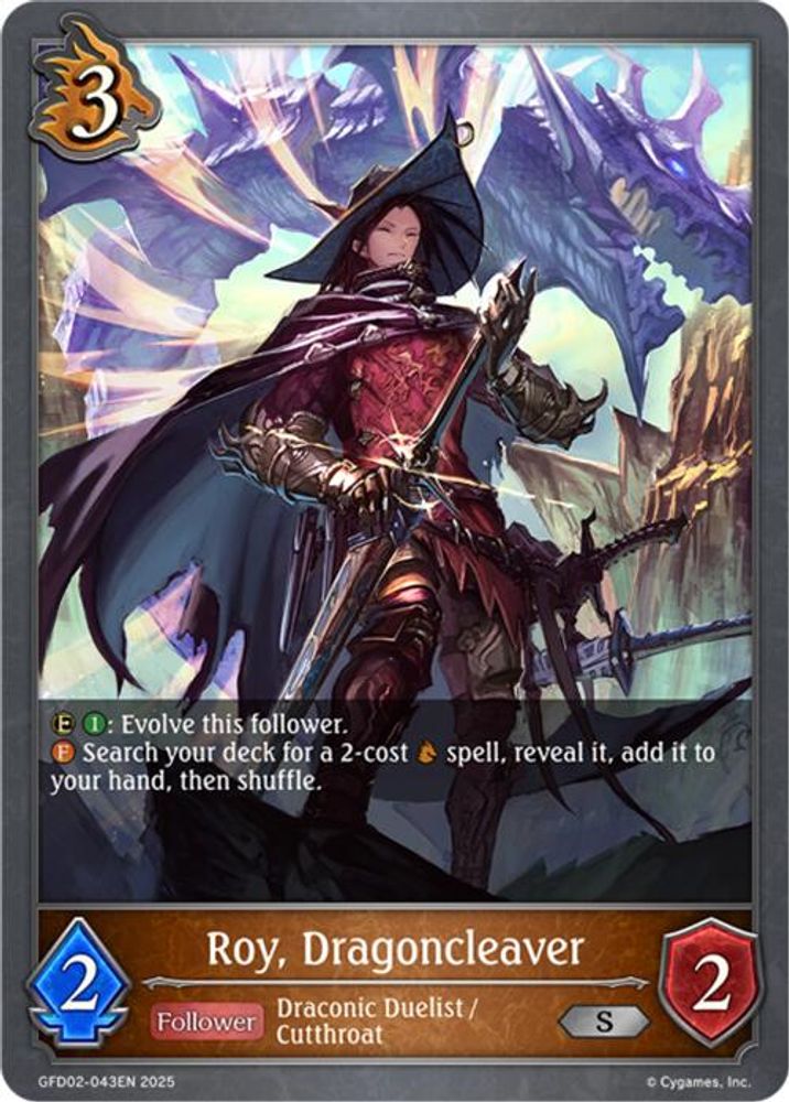 Roy, Dragoncleaver, Standard, front
