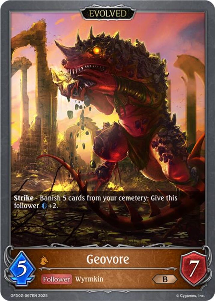 Geovore (Evolved), Standard, front