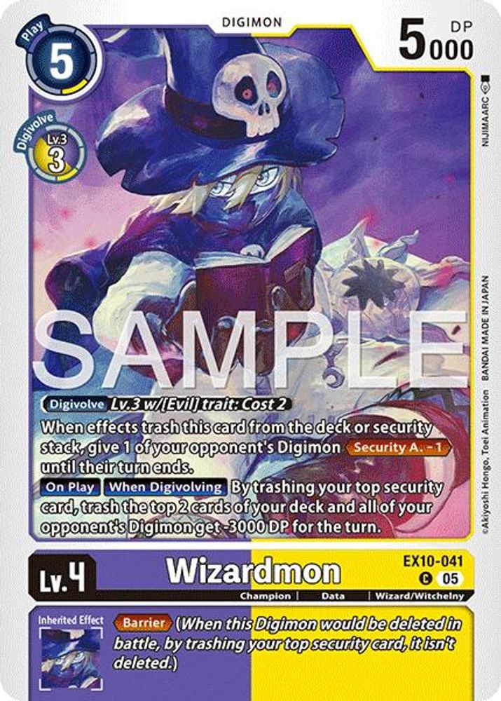 Wizardmon, Standard, front